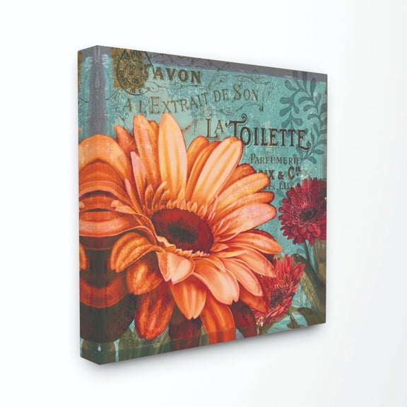Stupell IndustriesColorful Daisies with Antique French BackdropCanvas Wall Art by Art Licensing Studio