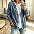 thumbnail image 5 of cocolona Womens Sweater Cardigan Long Sleeve Crew Neck Fall Sweater Open Front Casual Loose Cardigan Tops, 5 of 5
