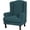 Deep Teal, variant on Solennerer Stretch Jacquard Wingback Chair Covers Slipcovers Wing Chair Covers Furniture Covers for Wingback Chairs