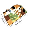 thumbnail image 3 of Tuvgenk Bathroom Bath Rugs Water Absorbing Cute Bath Floor Mats Quick Dry Animai Print Non-Slip 16 X 24 in, 3 of 5