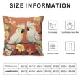 thumbnail image 5 of Tropical Birds Toucan Throw Pillow Covers  Parrots Flowers Leaves Outdoor Decorative Pillows Polyester  Cushion Cases for Couch Sofa Bed Home Decor, 5 of 5