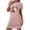 Pink, variant on Sakmal Halloween Sleepwear for Women Cute Night dress Short Sleeve Green Ghost and Pumpkin Print Nightgowns
