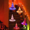 thumbnail image 4 of Witch Hat With Hook, Glowing Lighted Halloween Decorations Hat, 5pcs, 4 of 4