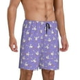 thumbnail image 2 of Honeii Funny goose birds Print Men's Pajama Sleepwear Shorts - a comfy pajama bottom and lounge short for Relaxed Home Wear-Small, 2 of 6