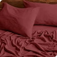 thumbnail image 3 of Bare Home Rosewood Sandwashed Microfiber Sheet Set, Wrinkle Resistant, Deep Pocket, Queen, 3 of 7