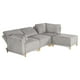 thumbnail image 4 of Sala Modular Makora Morelli Memory Foam Gris Claro Chenille De 4 módulos, 4 of 9