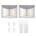 thumbnail image 3 of ANGGREK Applique Extérieure Lumières de Sécurité de Clôture Solaire en Acier Inoxydable Lightcontrol Step Wall Light For Outdoor Use, Lumières de Clôture Solaire, 3 of 8