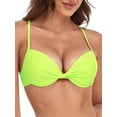 thumbnail image 2 of RELLECIGA Women's Push Up Bikini Top Twist Front Underwire Bathing Suit, 2 of 6