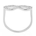 thumbnail image 2 of Rings for Women Silver 316L Stainless Steel DA315 - AAA Grade Cubic Zirconia in Clear, 2 of 6
