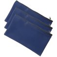thumbnail image 1 of CIMAXIC 3Ud Cartera Para Efectivo Azul Oscuro Con Cremallera Resistente Y Duradero, 1 of 8
