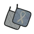 thumbnail image 2 of Carolines Treasures AN1210PTHD Clear Ribbon for Lung Cancer Awareness Pair of Pot Holders  7.5HX7.5W multicolor, 2 of 3