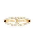 thumbnail image 5 of Rosec Jewels Natural Diamond Knot Promise Ring for Women (HI-SI Quality) - Interlocking Ring - Ready to Gift for Valentines Day, 18K Yellow Gold, US 9.50, 5 of 9