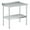 Silver 30"x24", variant on Gaderth Stainless Steel Prep Table with Backsplash, Adjustable Undershelf, Commercial Heavy Duty Table with Adjustable Under Shelf for Commercial Home Kitchen Prep & Storage