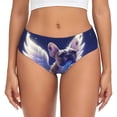 thumbnail image 1 of Fotbe Night Sky Winged French Bulldog Calzones Estampados para Mujer – Ropa Interior de Algodón, Cómoda, Suave y Elástica-Medium, 1 of 6