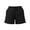Black, variant on Elvqul Womens Summer Shorts Elastic Waistband Pull On Casual Short Sports Lounge Holiday Plus Size Beach Plain Short Pants for Women