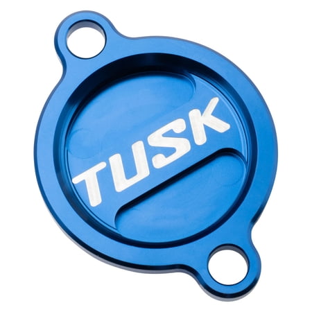 Tusk Aluminum Oil Filter Cover Blue For Husqvarna FC 450 Rockstar Edition 2018-2022