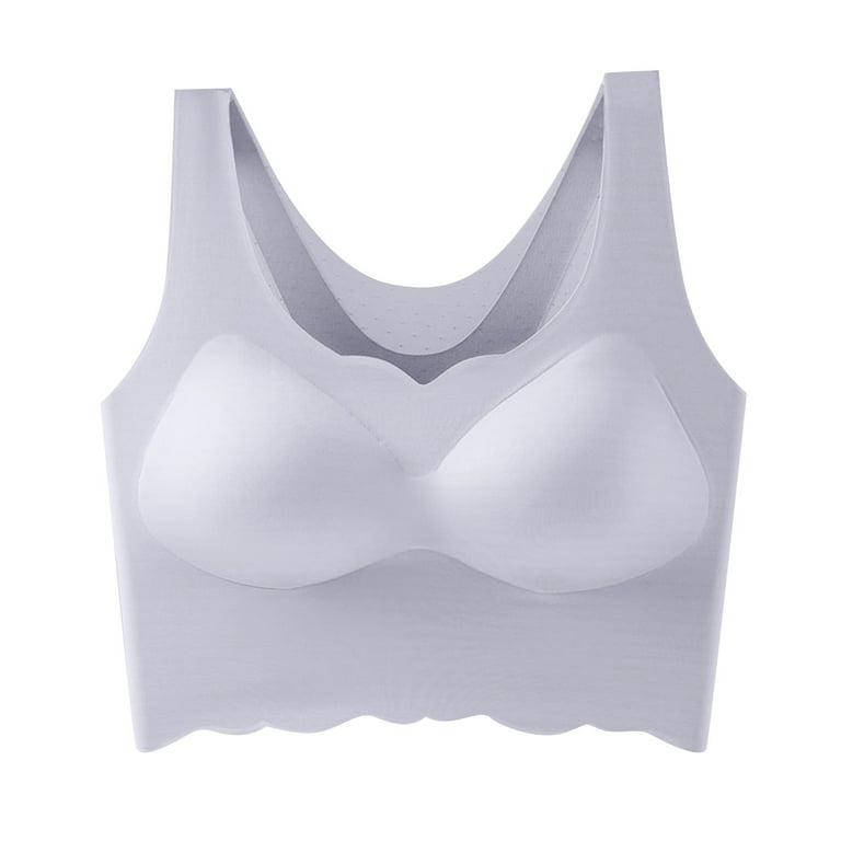 PEASKJP Underoutfit Bras for Women Underwear Women Women Soft Compression  Full Supportive Bra Plus Size Fitness Bra E 4X-L