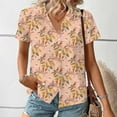 thumbnail image 5 of Youyipin Womens Tops Women's Hawaiian Button Down Shirts Casual Short Sleeve Floral Tropical Print Summer Blouse Tunic Top Beach Vacation Clothes For Women, 5 of 7