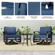 thumbnail image 4 of Juego de muebles de patio Kurapika Outdoor de aluminio, 3 piezas, 4 of 9