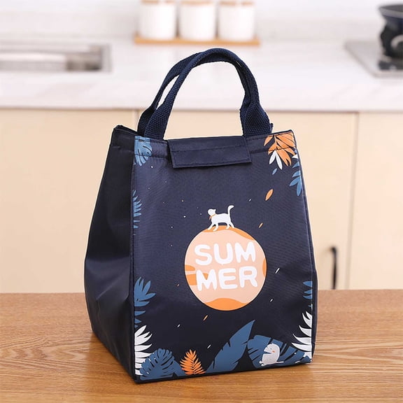 YYKihy Picnic Leak Proof Bag Insulated Reusable Lunch Insulated Fresh School Beach Lunch Box Bag Bag Office Lunch Bag