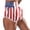 Red, variant on Womens 4th of July 250th Anniversary USA Athletic Workout Shorts Graphic Print Casual Gym Activewear Outfits