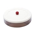 thumbnail image 2 of Bandeja para servir aperitivos, contenedor para almacenar alimentos, bandeja para almacenar frutos secos, plato dividido para frutas secas para cenas Capa única, 2 of 8