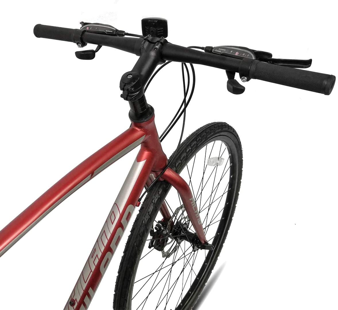 Hiland Road Bike Hybrid Bike Aluminum Frame 700C 24 speeds with Disc Brake - image 5 of 6
