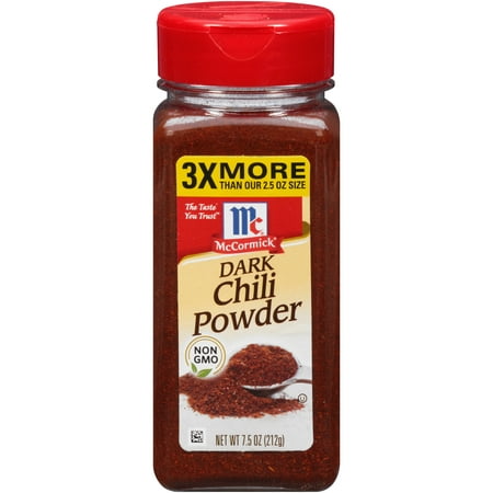 (2 Pack) McCormick Dark Chili Powder, 7.5 oz
