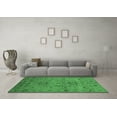 thumbnail image 3 of Ahgly Company Indoor Square Oriental Emerald Green Industrial Area Rugs, 6' Square, 3 of 4