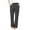 Dark Gray, variant on WREESH Womens Cotton Linen Pants Casual Color Fashionable Pocket Elastic Waist Straight Pants Black
