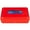 Red, variant on West Coast Paracord Transparent Colored Pencil Box Storage Office Organizer
