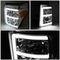 thumbnail image 6 of DNA Motoring For 11-16 Ford F250 F350 Super Duty 3D LED DRL Projector Headlight Lamps Chrome Amber, 6 of 6