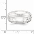 thumbnail image 5 of 925 Sterling Silver Beveled Edge 6mm Polished Fancy Band Ring Size 7 Ring for Women and Men, 5 of 5