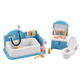 thumbnail image 1 of Juego de baño Dollhouse Furniture en miniatura con lavabo, 1 of 3