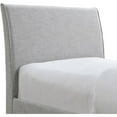 thumbnail image 5 of Meridian Furniture Myles Grey Linen Textured Fabric Twin Trundle Bed, 5 of 8
