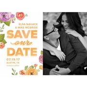 Flower Cascade Standard Save the Date