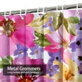 thumbnail image 4 of LALILO Summer Flower Waterproof Shower Curtain,Beautiful with S Watercolor Painting Floral Flower Daisy Shower Curtains for Bathroom with 12 Hooks,72x72 Inch, 4 of 6