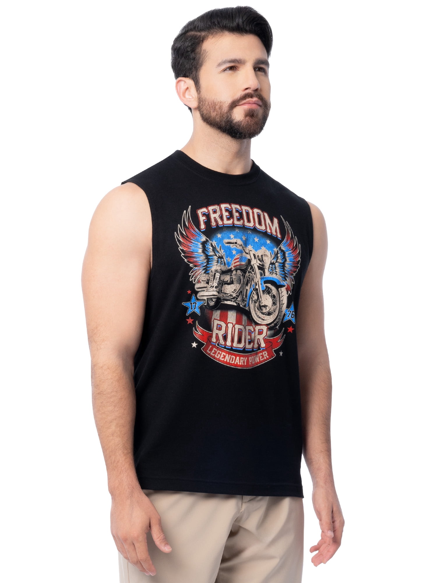 Way to Celebrate Men's & Big Men's 4th of July Americana Graphic Muscle Tank, Sizes S-5XL