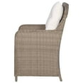 thumbnail image 3 of vidaXL Chaises d'Extérieur avec Coussins 2 Pcs Rotin Synthétique Brun, 3 of 5