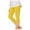 Yellow, variant on Shachafan Girls Stretchy Capri Leggings For Summer Comfortable Solid Color Casual Yoga Beach Workout Play Pants Star Leggings Kids