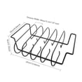 thumbnail image 2 of 4 In 1 Barbecuing Non Stick Easy Clean Kitchen Durable Rib Rack Roasting Stand, 2 of 10