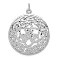 thumbnail image 1 of FB Jewels Sterling Silver Rhodium-plated Polished Celtic Pendant, 1 of 3