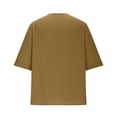 thumbnail image 5 of Taqqpue Mens Cotton Linen Shirts Casual Solid Color V Neck Short Sleeve Blouse Tops Lightweight Loose Fit Beach Plus Size T Shirts with Pockets, 5 of 6