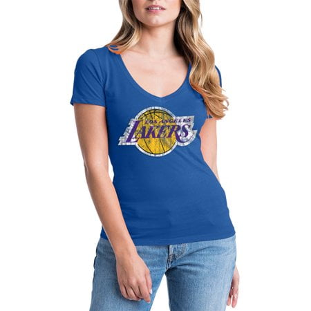 Los Angeles Lakers Team Store - Los Angeles Lakers Womens NBA Short Sleeve Baby Jersey V-neck