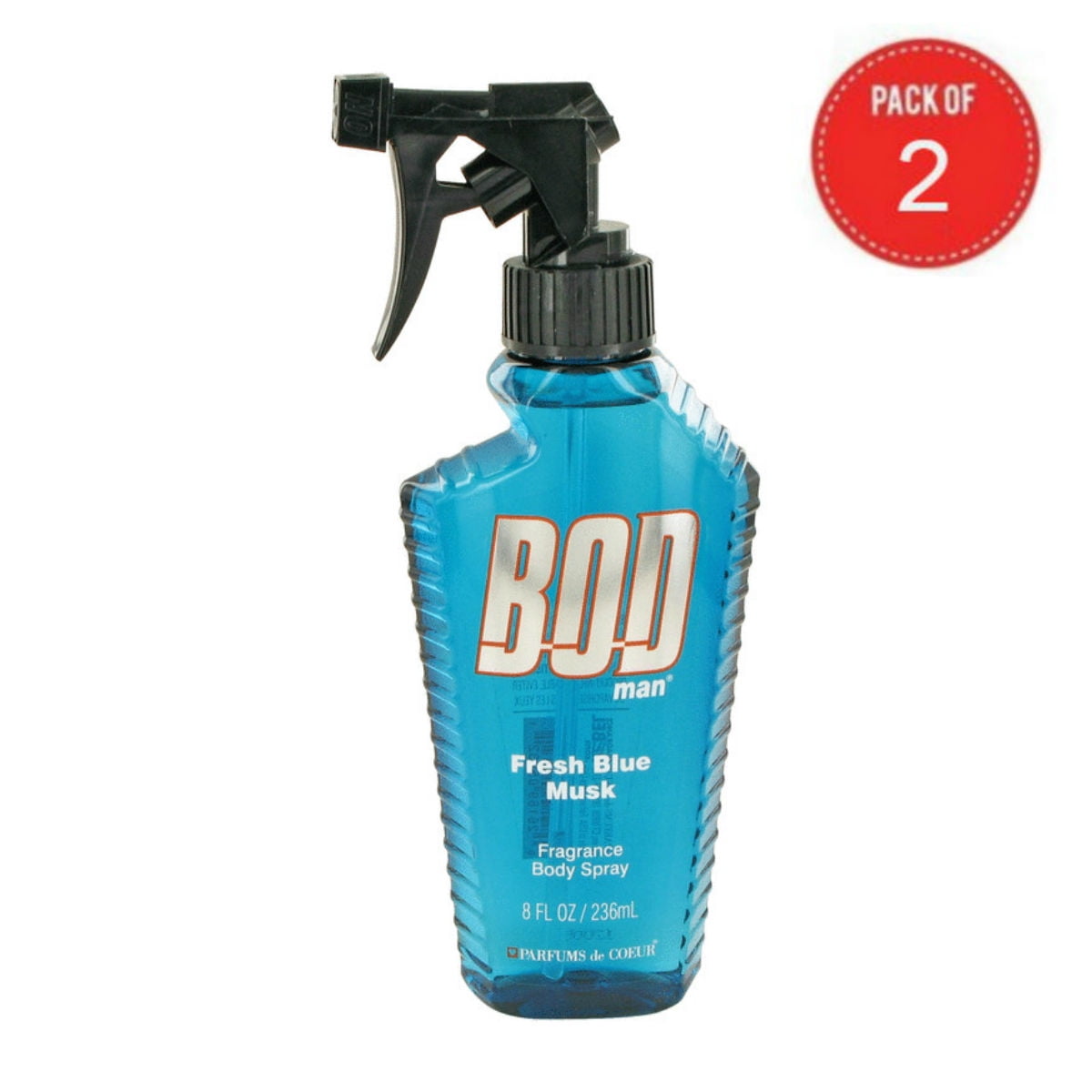 Bod Man Fresh Blue Musk Cologne by Parfums De Coeur, 8 oz Body Spray ...