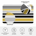 thumbnail image 3 of Yellow Black Stripe Door Mat Indoor Outdoor, Modern Abstract Art Coarse Striped Non Slip Welcome Mat with Rubber Backing, Absorbent Fabric Front Door Mats Entryway Rug for Home Patio Entrance 18"x30", 3 of 9