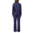 thumbnail image 6 of enyan Womens 2 Piece Outfits Solid Color Hoodies Sweatsuit Sets Tracksuit Fall Outfits for Women Lounge Set Sweat Sets for Women Dark Blue,XXL, 6 of 6