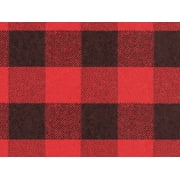 Pack of 1, Festive Flannel 24" x 417' Recycled Gift Wrap Half Ream Roll for Holiday, Party, Kids' Birthday & Special Occasion Packaging