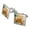 Silver, variant on The Flintstones Barney Character Square Cufflink Set - Silver or Gold