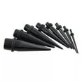thumbnail image 5 of EOEMY Acrylic Ear Flesh Tunnels Tapers Spirals Expanders Stretchers O-Ring Plug Kit !-Black-2mm, 5 of 9